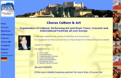 Concerttours Europe oeganized by Chorus Culture Arts