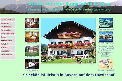 Urlaub auf dem Bauernhof in Bayern auf dem Dowieshof in Anger im Berchtesgadener Land